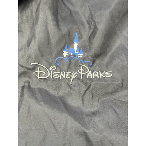 WALT DISNEY WORLD LAND PARKS XS/Small 1/2‎ ZIP WIND RAIN JACKET GREY BLUE EUC - Picture 5 of 11